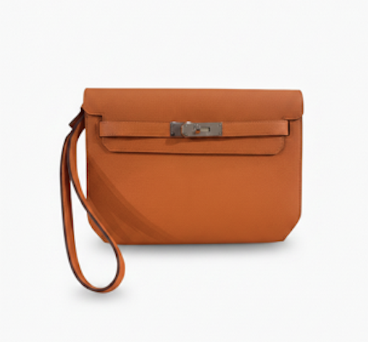 Hermès Depeche Orange Epsom