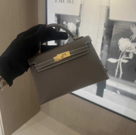 Hermès Mini Kelly etoupe