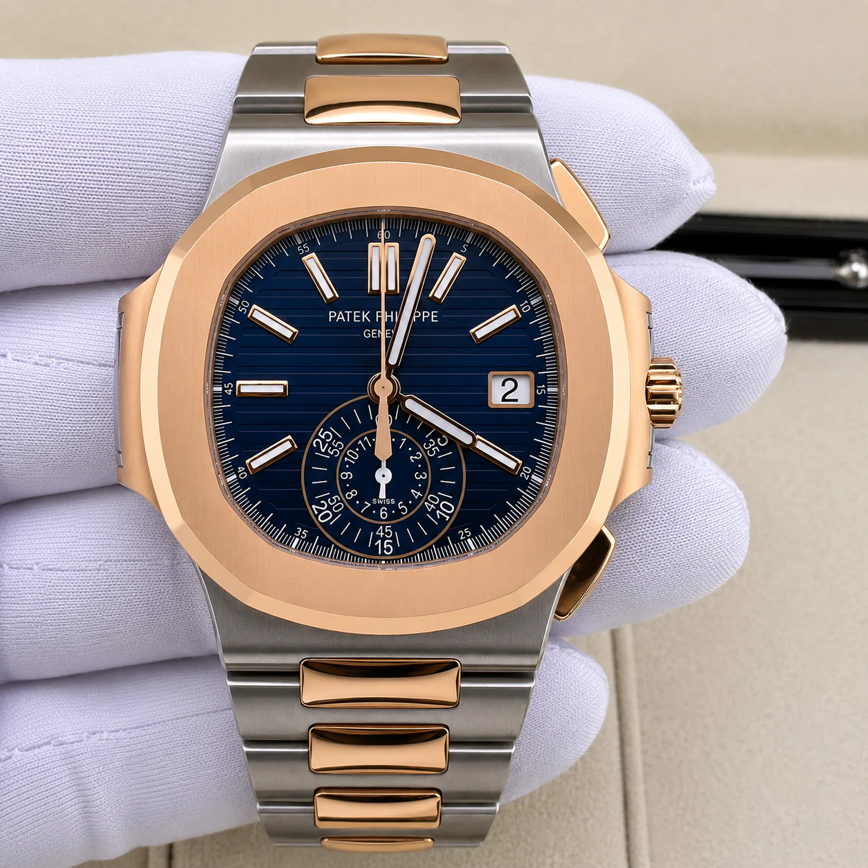 Patek Philippe Nautilus blue dial like new full set 5980:1AR 2023