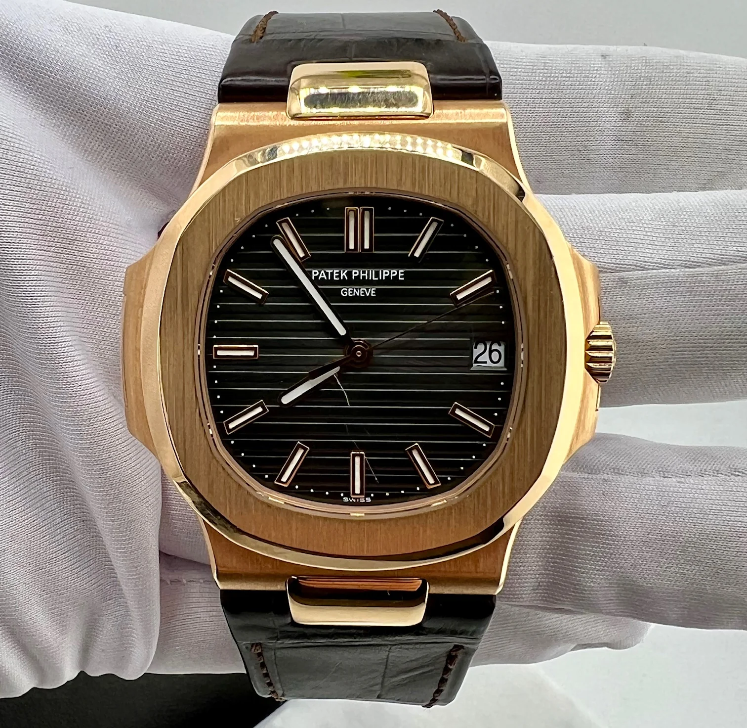 Patek Philippe Nautilus Rose Gold only watch 5711R-001 2009