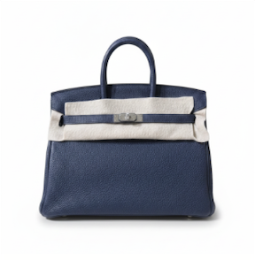 Hermès Hermes Birkin 25 Blue Saphir