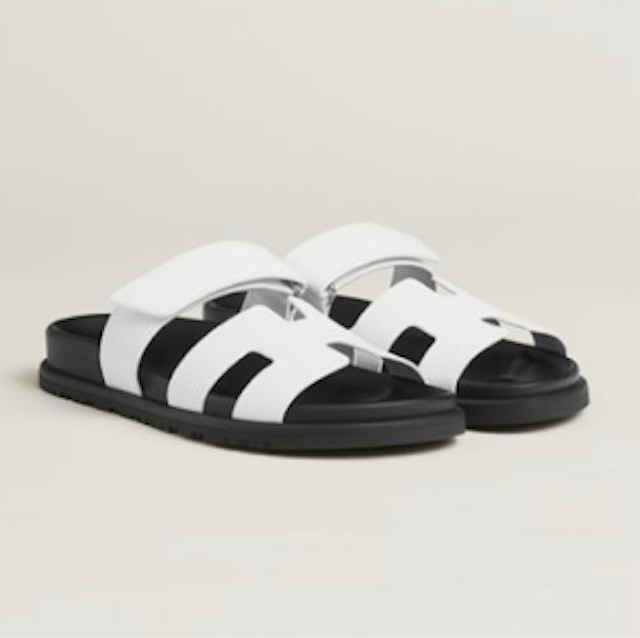 Hermès Hermes Chypre Sandals All White