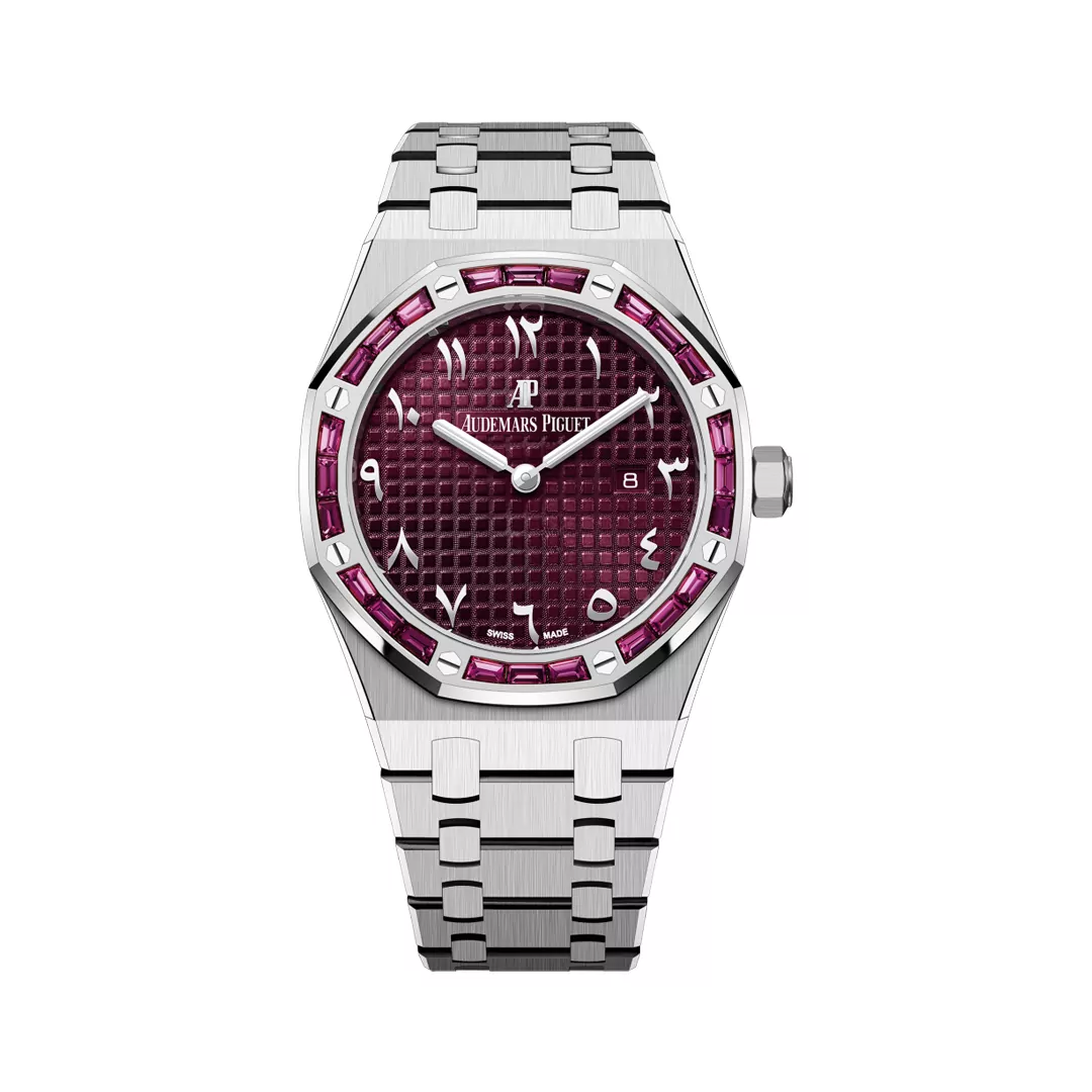 Audemars Piguet Royal Oak 67656BC.GR.1261BC.01 Quartz White Gold 33mm Ladies Watch