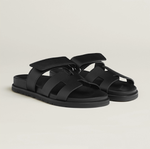 Hermès Hermes Chypre Sandals all black