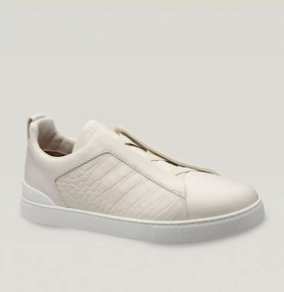 Zegna Zegna Triple Stitch Cream Croco