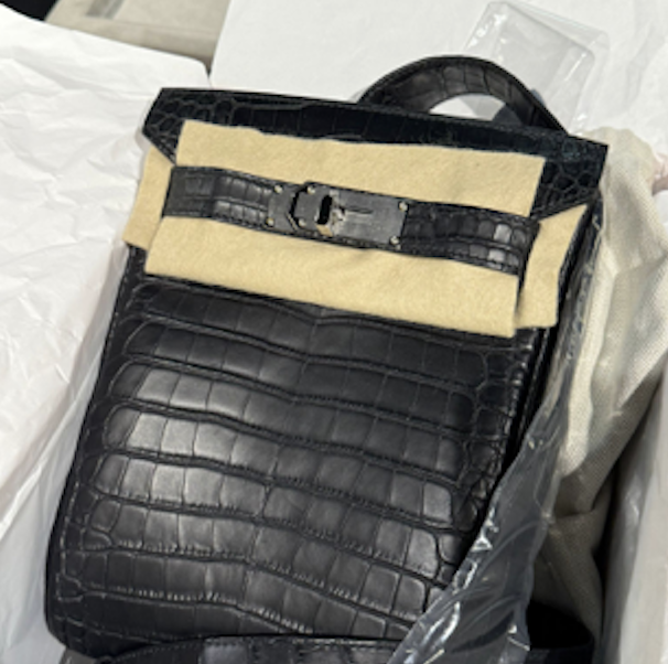 Hermès Hermes Hac A Dos Full Croco Black PHW