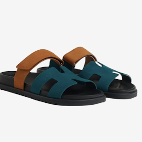 Hermès Hermes Chypre Sandals Bicolor