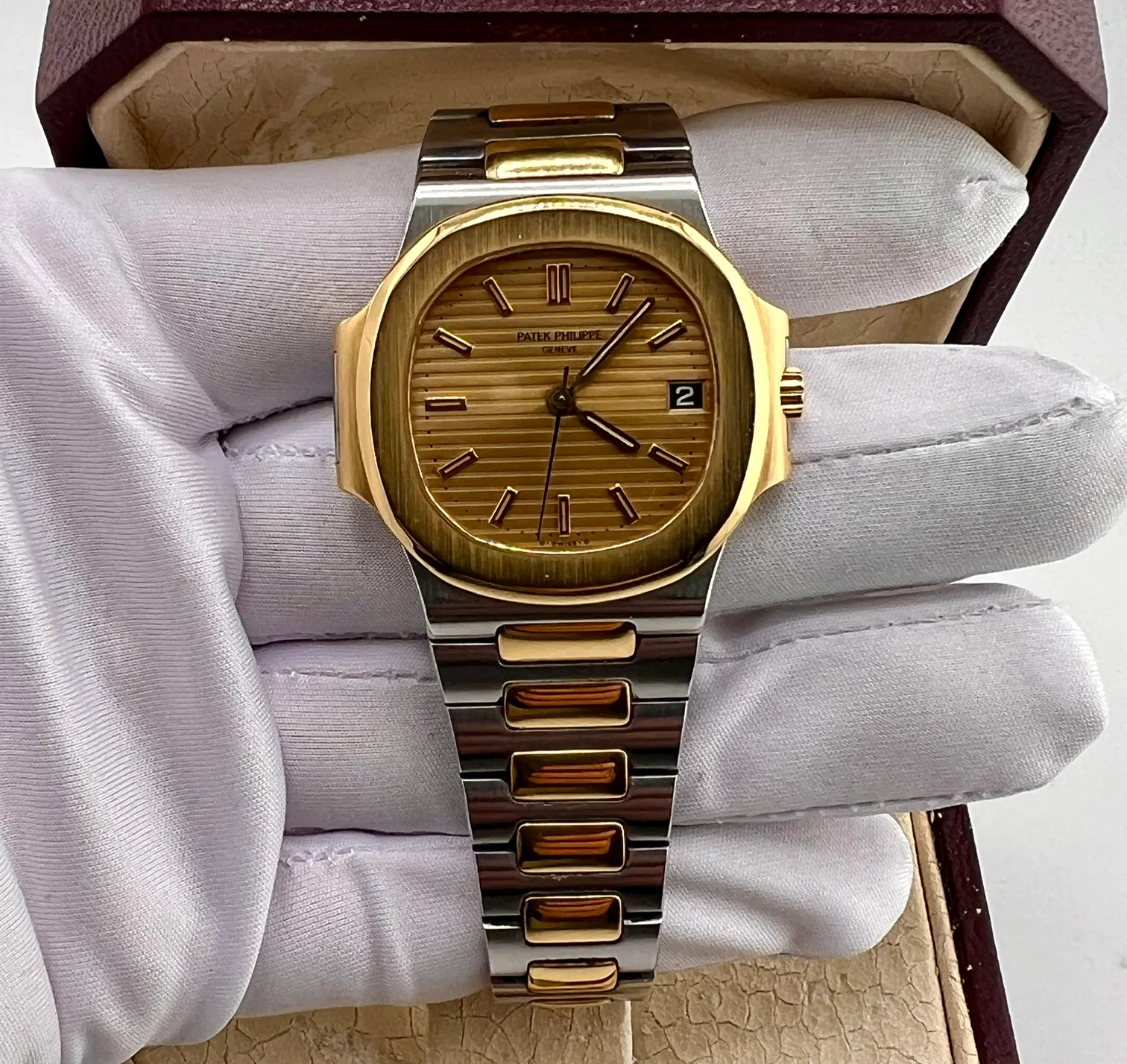 Patek Philippe Nautilus Champagne Dial No Paper 3800 37mm