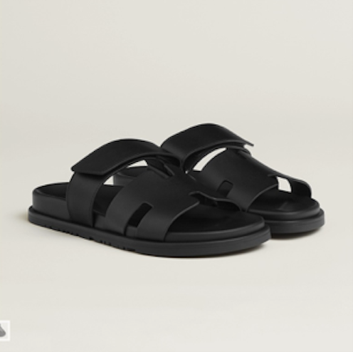 Hermès Hermes Chypre Sandals All Black